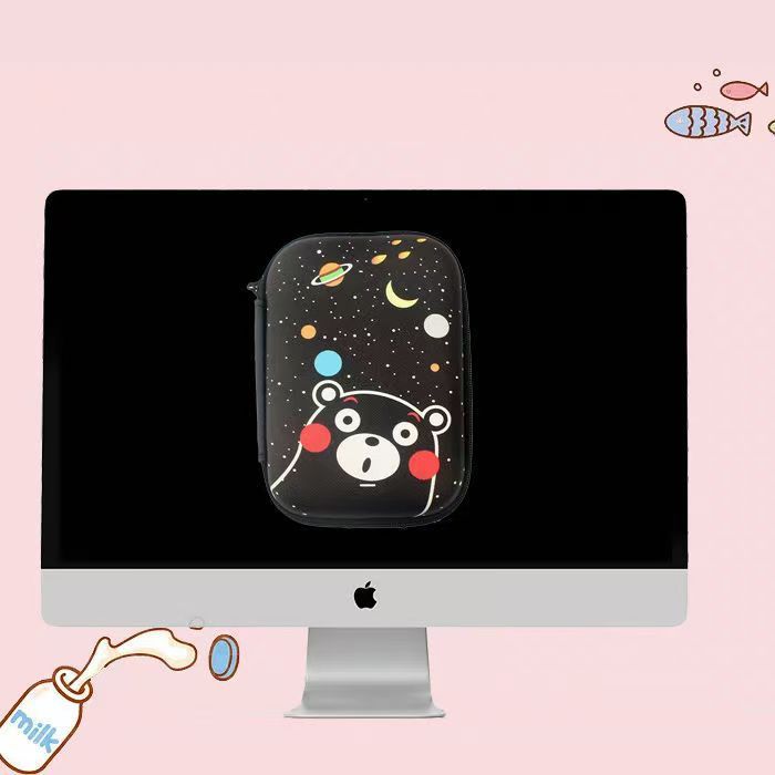 CCD 充電器デジタル収納袋ヘッドフォンデータケーブルかわいい漫画カメラポータブル整理ボックスハードドライブバッグハード|undefined