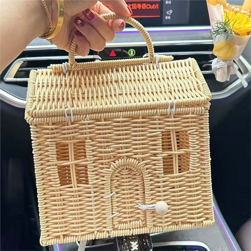 New Handmade Rattan Basket, Baked Snack Basket, Snowflake Crisp Nougat Biscuit Basket, Toffee Coffee Candy Gift Basket New Handmade Rattan Basket, Baked Snack Basket, Snowflake Crisp Nougat Biscuit Basket, Toffee Coffee Candy Gift Basket