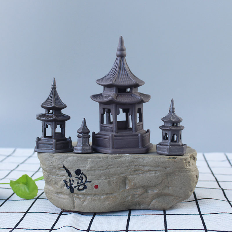 Creative Ceramic Office Ornaments Plant Micro-landscape Landscaping Coarse Pottery Anise Pagoda Tea Pet Ornaments Home Decorations Creative Ceramic Office Ornaments Plant Micro-landscape Landscaping Coarse Pottery Anise Pagoda Tea Pet Ornaments Home Decorations