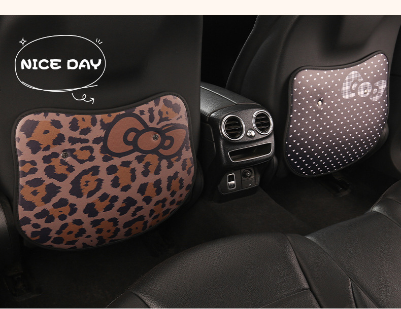Cute Anti-Kick Pads for Women's Car Seats, Anti-Dirt Pads for Car Seat Backs, Anti-Kick Pads for Children in the Back Seats