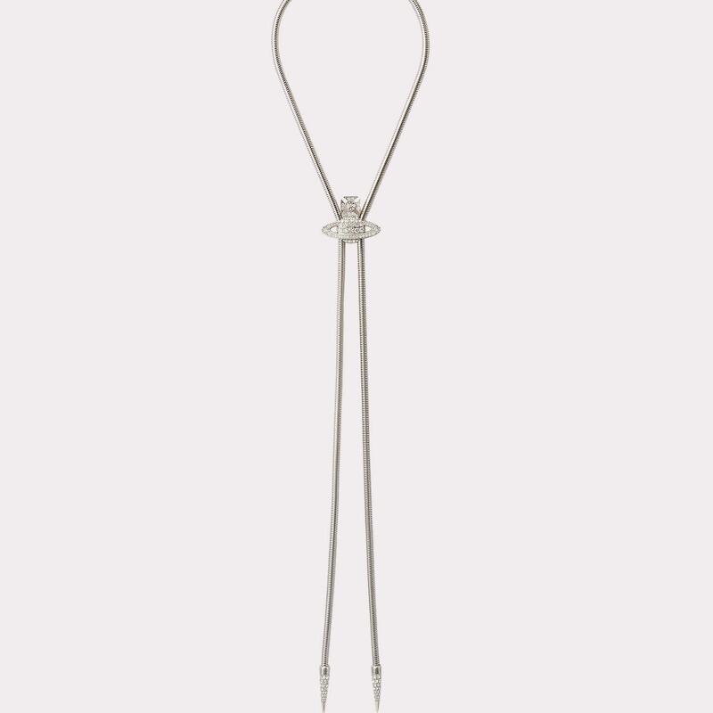 2025 Winter New Style Empress Magnetic Saturn Full Diamond Tie Knot Necklace Women's European and American Adjustable Clavicle Chain 2025 Winter New Style Empress Magnetic Saturn Full Diamond Tie Knot Necklace Women's European and American Adjustable Clavicle Chain