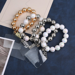 2023新款手提款手機掛繩手腕款短繩串珠掛繩手機鏈飾品批發