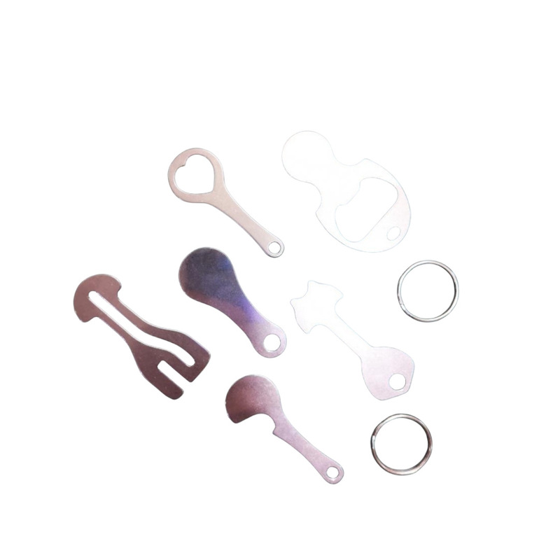 Foreign Supermarket Shopping Cart Anti-Lost Tags, Key Tags, Metal Keychain Accessories, Foreign Trade Supply Pendant Accessories