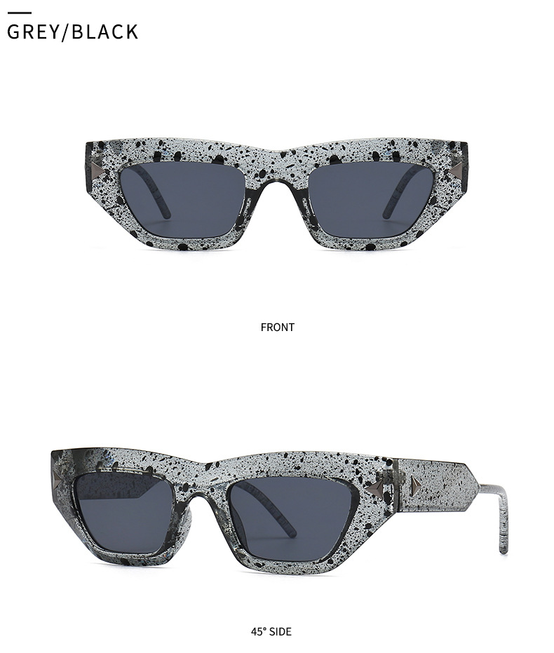 90g Weight Full Frame Glasses Structure Sunglasses Classification UV400 Protection, Resin Lens Material Square Glasses Style Daily Occasion Color Block Pattern Unisex Gender Patchwork Design Fashion Style Fashion Color Block UV400 Protection Resin Square Patchwork Full Frame Women's Sunglasses 12