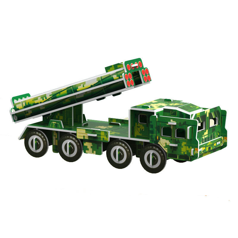 3D rompecabezas tridimensional juguetes educativos espuma de papel hecho a mano casa Coche forma puesto 61 regalo medio