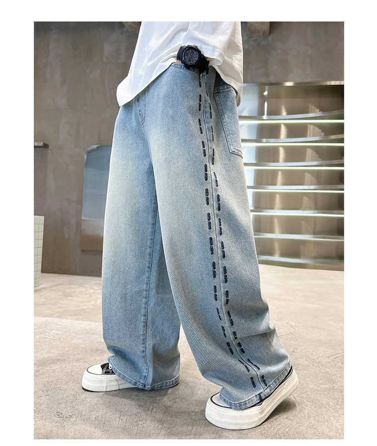 Hellblaue Jeans Für Mädchen Im Europäischen Und Amerikanischen Stil_voghion.com