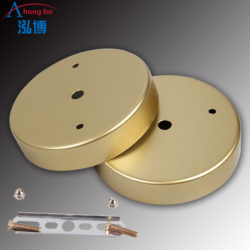 Elegant Chandelier Ceiling Plate Base Round Copper Base DIY Lamp Decor Accessories Gold Plated Base Adhesive Cup