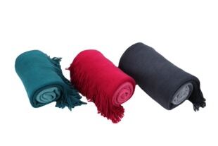 Manufacturer Customized New Warm Gradient Acrylic Blanket, Hanging Dyed Warp Knitted Blanket, Gradient Hanging Dyed Scarf