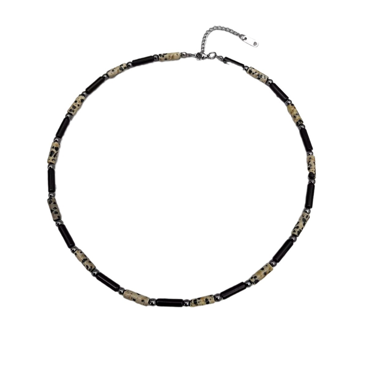 Natural Stone Beaded Necklace For Men Trendy Niche Style Accessory_voghion.com