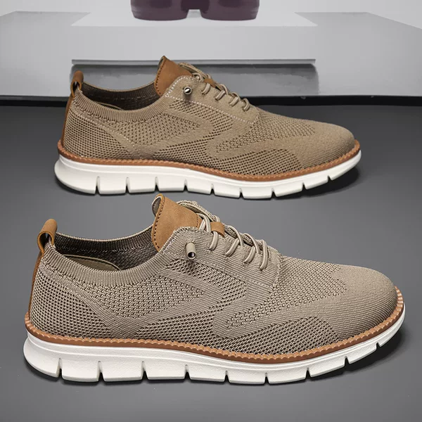 Large Size Men's Shoes Cross-Border Fashion Woven Breathable Casual Shoes Outdoor Soft Sole Lightweight Slip-On Sports Shoes Wholesale