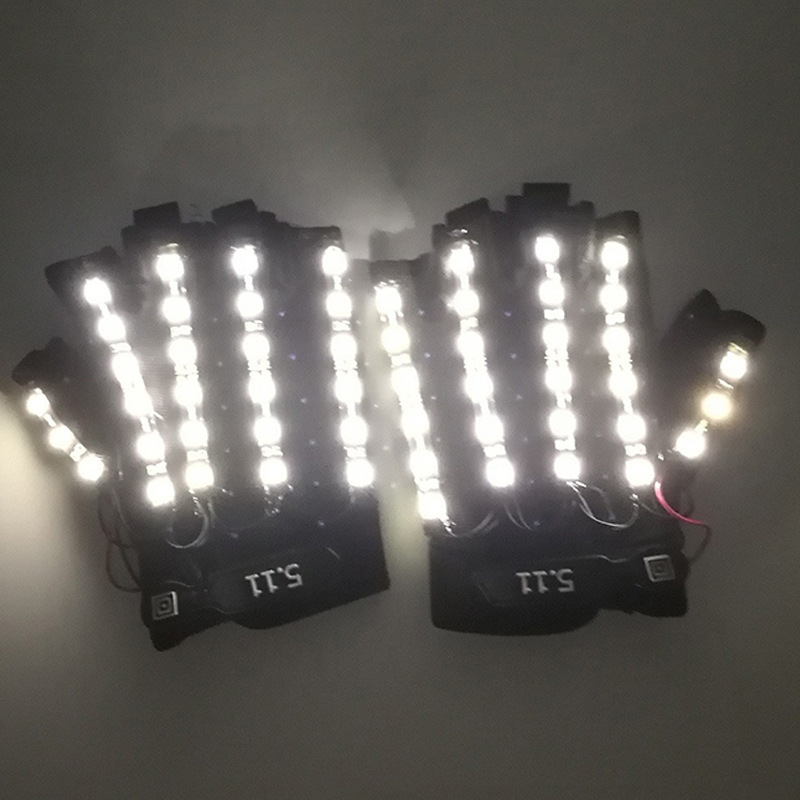 Gafas luminosas gafas LED traje etapa apoyos discoteca cantante intermitente LED gafas 12V masculino y femenino cantante