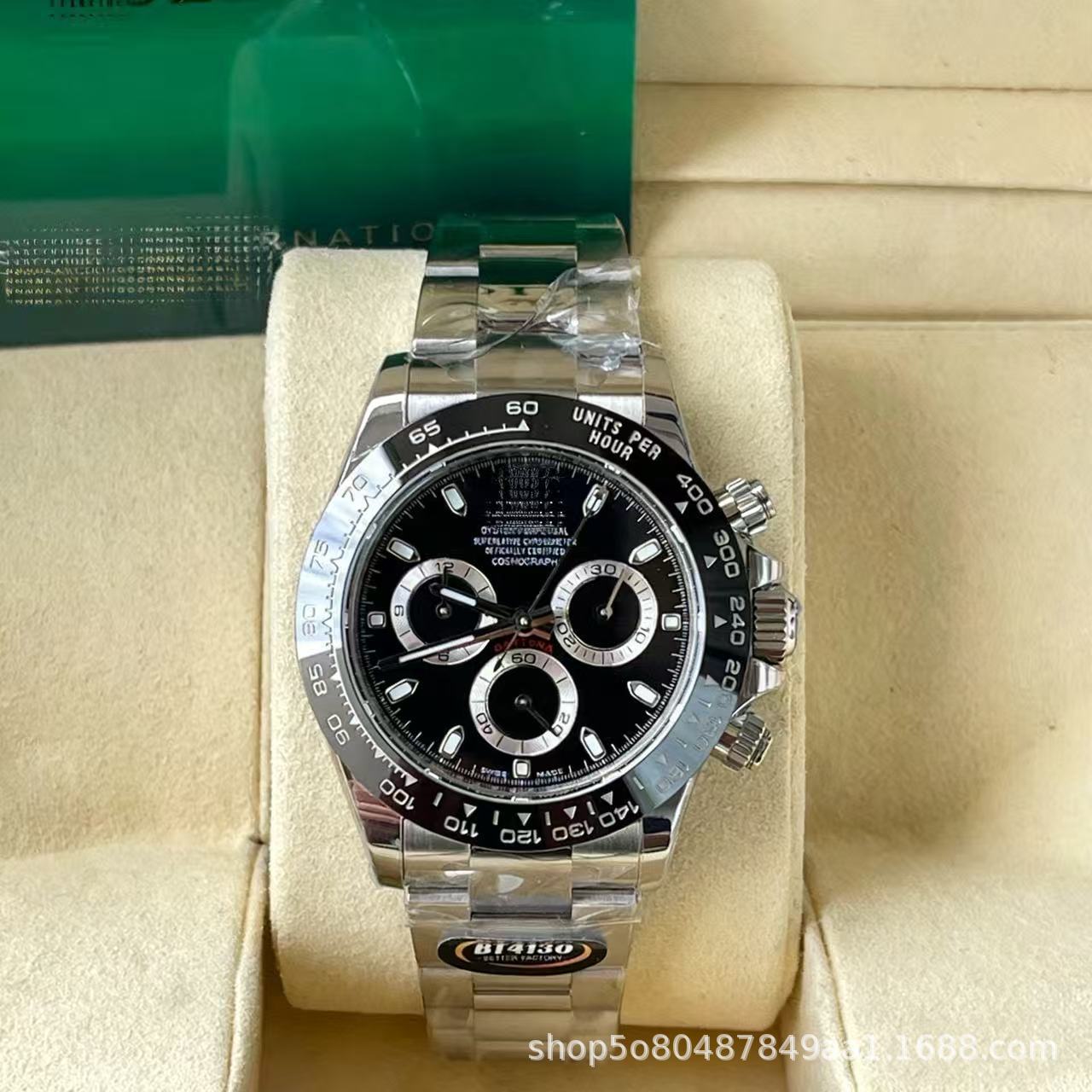 Laojia Cosmic Chronograph Ditona fábrica de relojes limpios Panda Diyu Wenle con el mismo reloj mecánico de acero para hombres