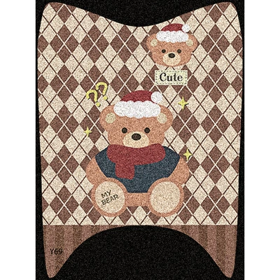Electric vehicle foot mat, Maimang H Cute Cartoon Foot Mats - christmas-bear