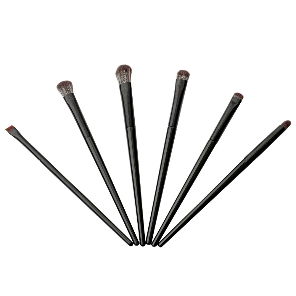 Soft brush, set for eye makeup, small eye pencil, 6 pieces
