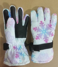 廠家批發 可愛防水冬季加厚男女兒童手套 保暖學生手套花布手套