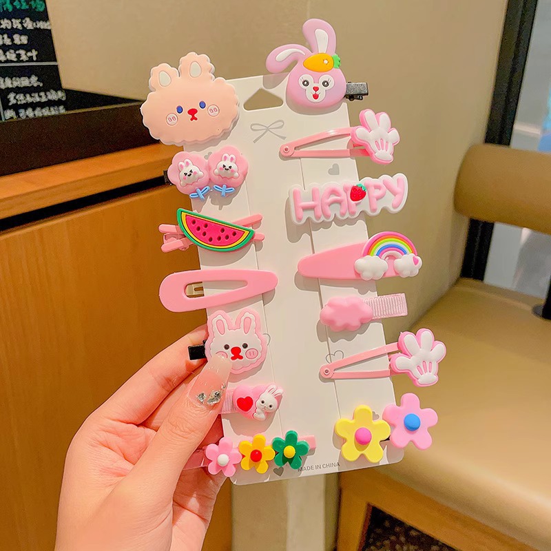 Horquilla de los niños bebé no duele el abrigo del pelo flequillos rotos horquilla tocado niña bebé clip pelo accesorios