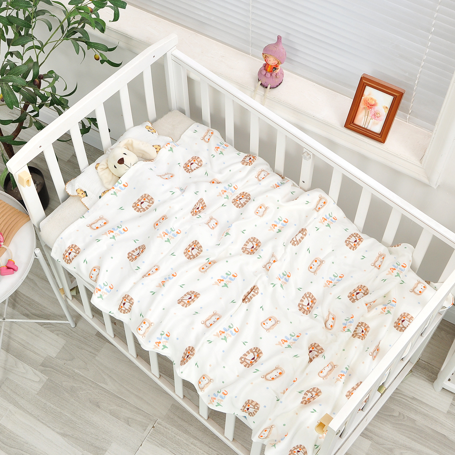 대나무 섬유 귀여운 사자 다람쥐 120*150