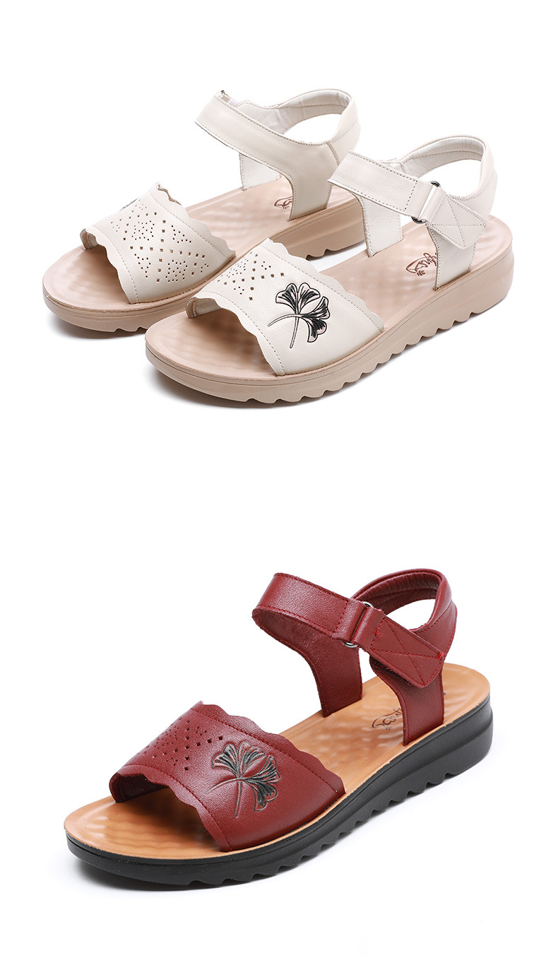 C4668 1120K GIÀY DÉP SANDAL NỮ RUITDT ĐẾ MỀM MÙA HÈ TRUNG NIÊN MA SÁT CHỐNG TRƯỢT THOÁNG KHÍ GIÀY DÉP NỮ DA BÒ G04 SẢN PHẨM MỚI