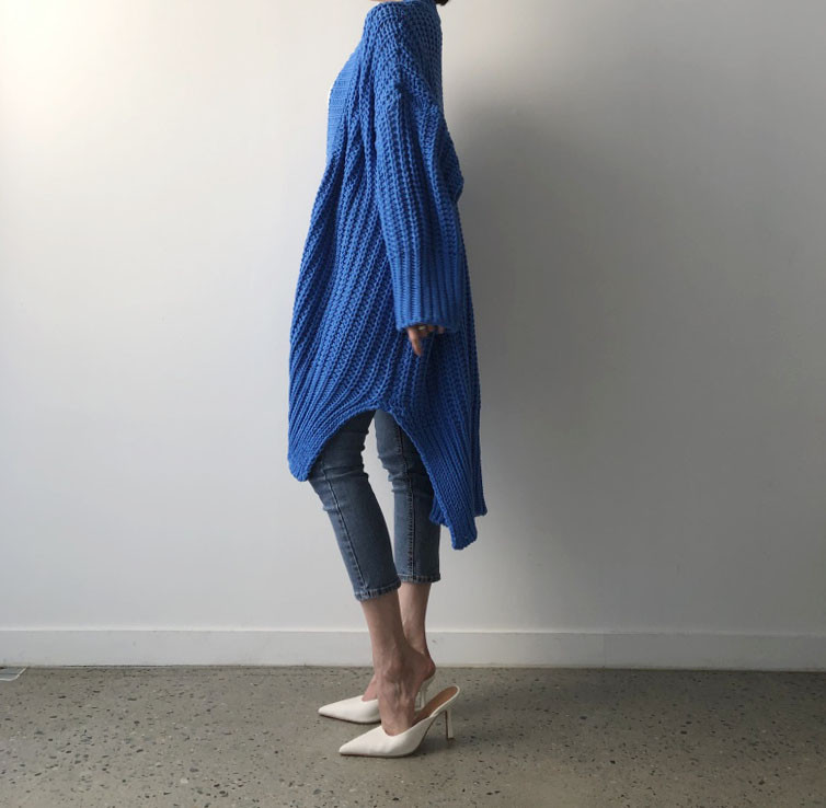 Polyester Fabric Type Women's Casual Streetwear Solid Color Placket Cardigan Sweater