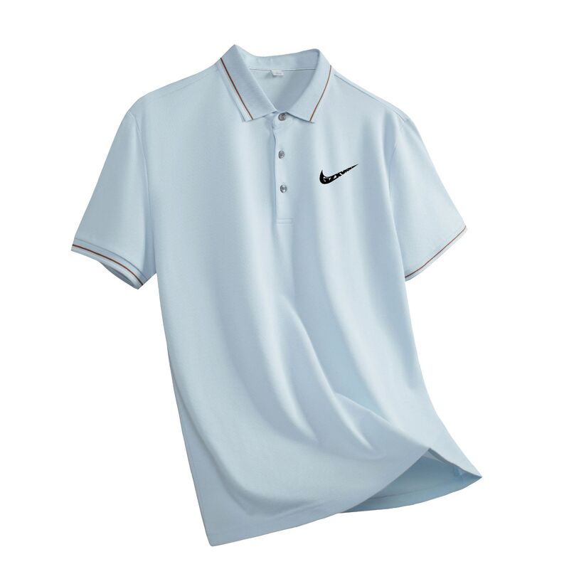 POLO shirt men's 2024 summer new fashion trend men's lapel T-shirt light business casual short sleeve men's fashion POLO shirt men's 2024 summer new fashion trend men's lapel T-shirt light business casual short sleeve men's fashion