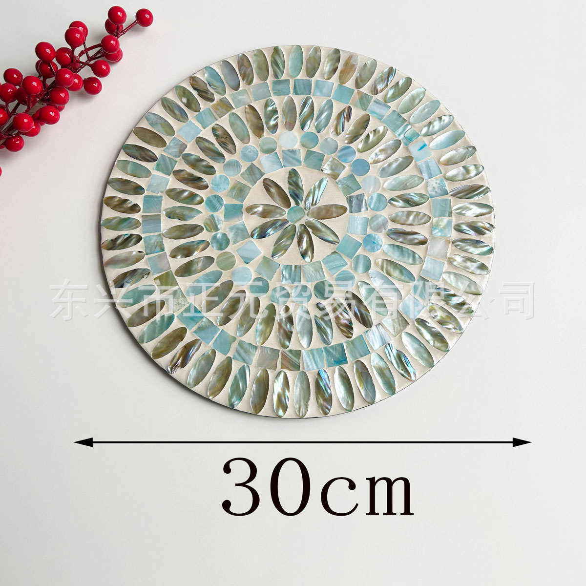 블루 그레이프 쉘 플레이스매트 30cm