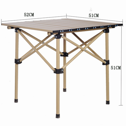 Outdoor folding table, casual portable camping egg roll table, night market stall, picnic camping table and chair set wholesale
