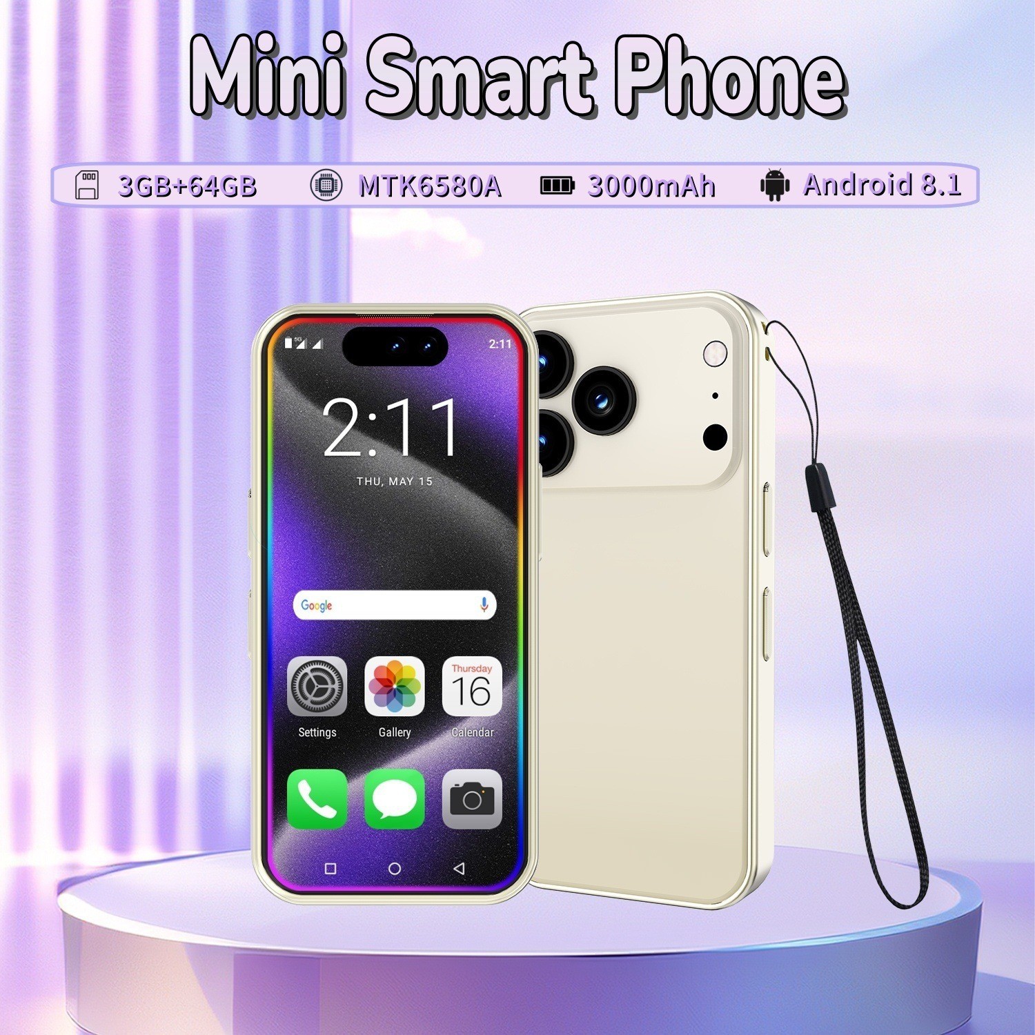 Cugo Cross-Border Mobile Phone Cross-Border Mini Smartphone I17Pro 4.0inch Cross-Border Exclusive Mini Mobile Phone