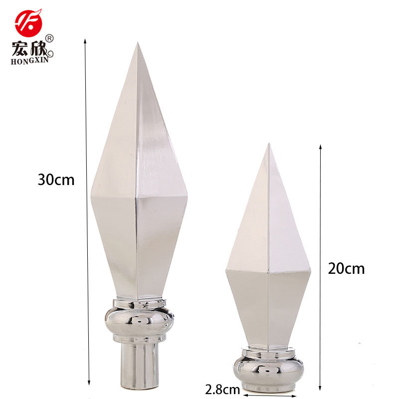 会议礼堂旗杆枪头装饰旗头枪尖 20cm/30cm铝合金大号枪尖厂家批发-阿里巴巴