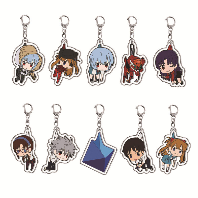 Animation Surrounding New Century Evangelion Acrylic Keychain eva Transparent Pendant Spot Cute