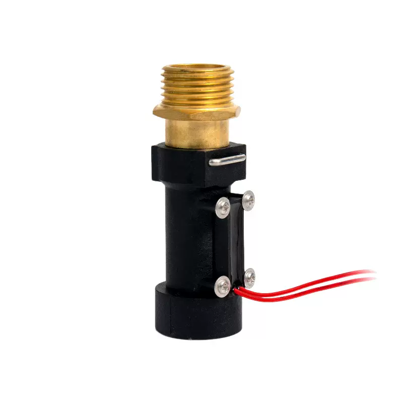 水流开关G1/2黄铜外螺纹 启动流量1.2-1.6L/MIN脉冲信号 流量开关