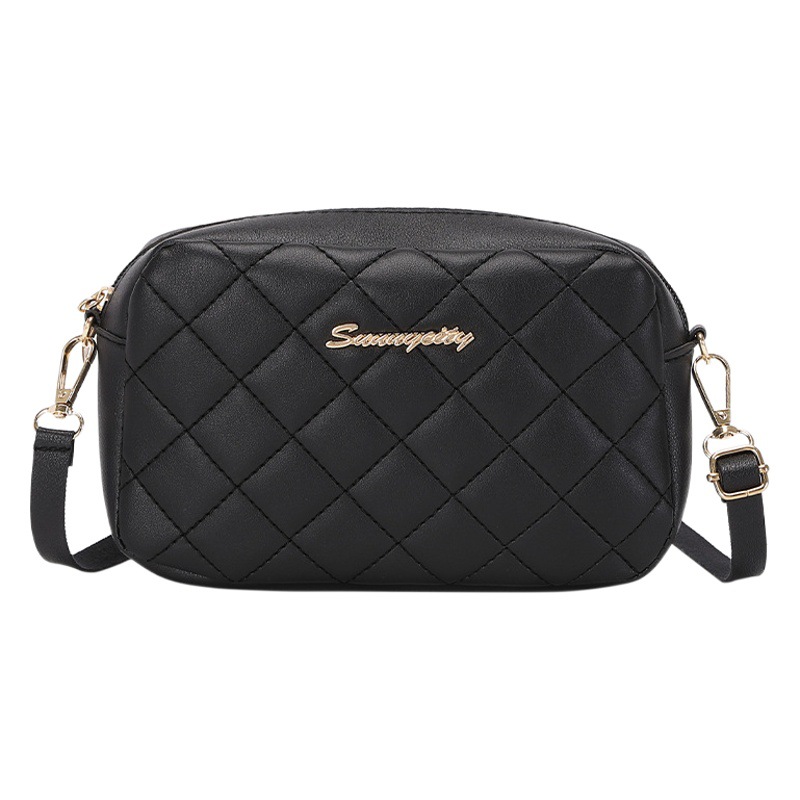 Bolso bandolera bordado con diseño de rombos, estilo moderno 2024, venta mayorista image 1