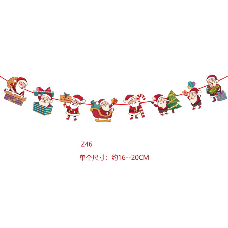 Nueva Navidad decoración suministros bandera tire bandera centro comercial tienda de los niños FIESTA DE Navidad escena adornos de diseño