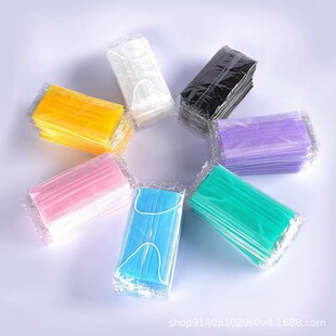 Individually Packaged Summer Thin and Cool Disposable Masks, Two-Layer, Colorful Solid Color, Windproof, Breathable, Comfortable