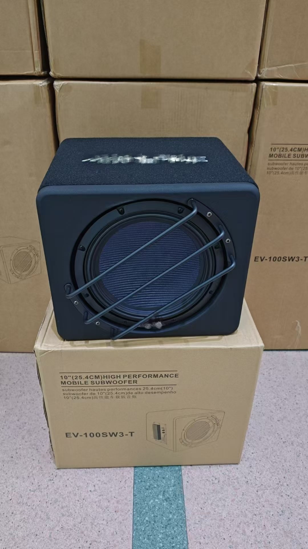 Japan Ev-100Sw3T Woofer 10inch Active Dual Voice Coil Subwoofer High Power Street Box Cannon