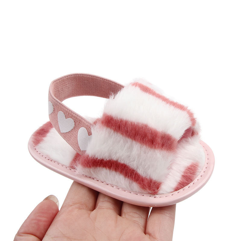 Baby cloth sandals new baby sandals tie-dye furry sandals summer toddler shoes baby shoes 2801