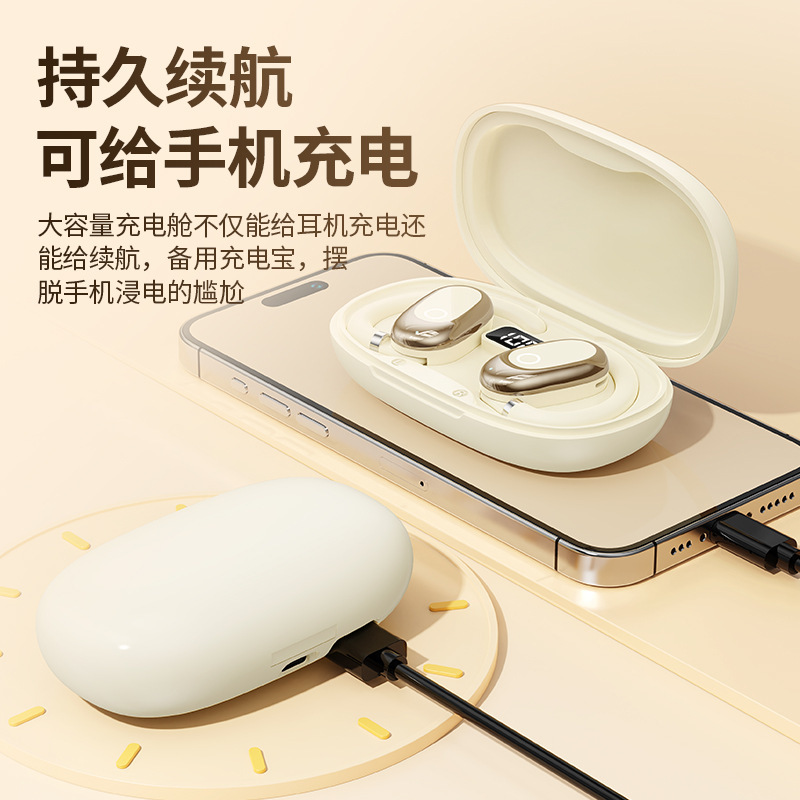 E-Commerce Hot-Selling Private Model Bluetooth Earphones with USB Interface, High-Quality Sound, Ear-Hook Style, Wireless, Custom Rotatable ⚡