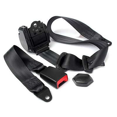 Car Seat Belts, Bus and Truck Automatic Retractable Emergency Locking Three-Point Safety Belts, Front and Rear Seat Belts (Car seat belt) - plastic-coated-k345cm-fully-enclosed-webbing-base