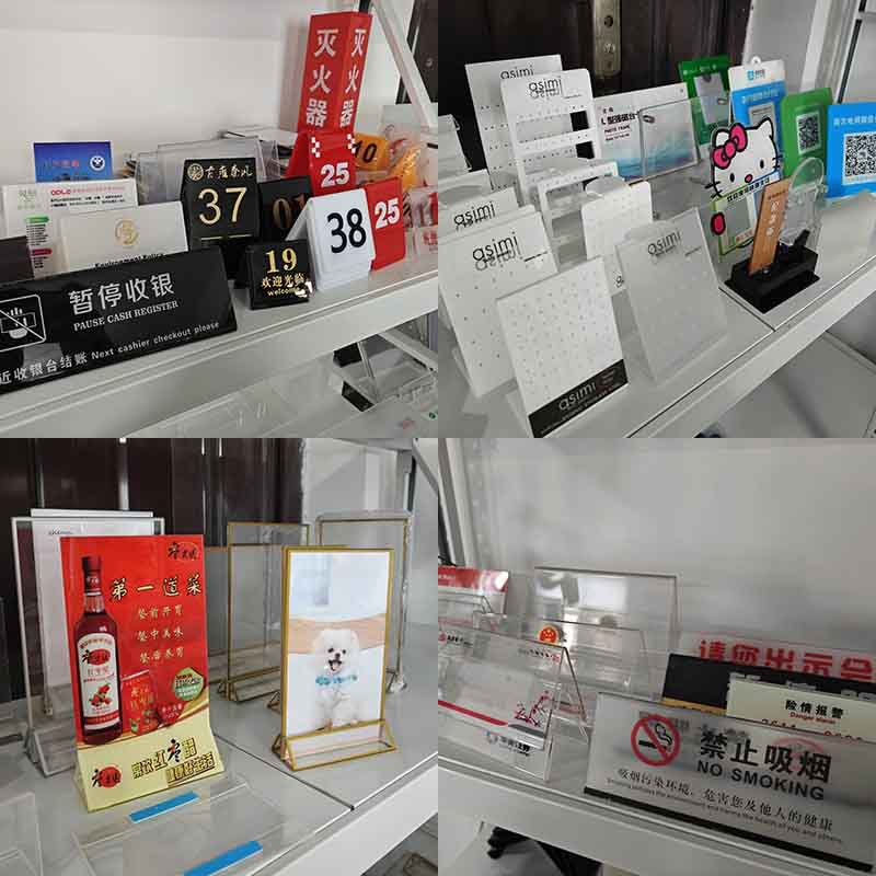 亚克力UV印刷价格牌展示架板材彩印加工台卡座位牌logo文字图案