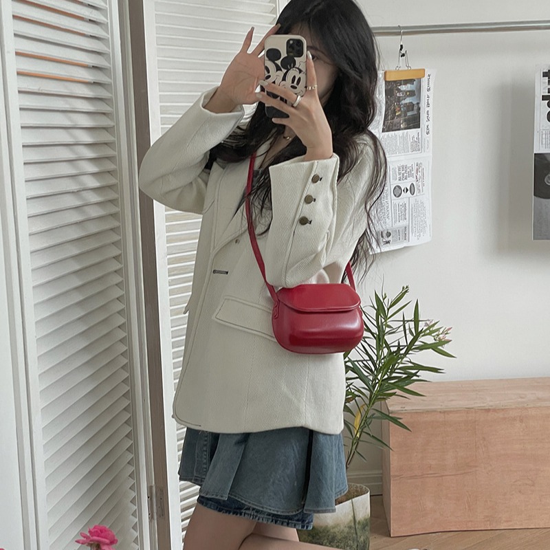 Saddle Crossbody Small Bag For Women Versatile Retro Style_voghion.com