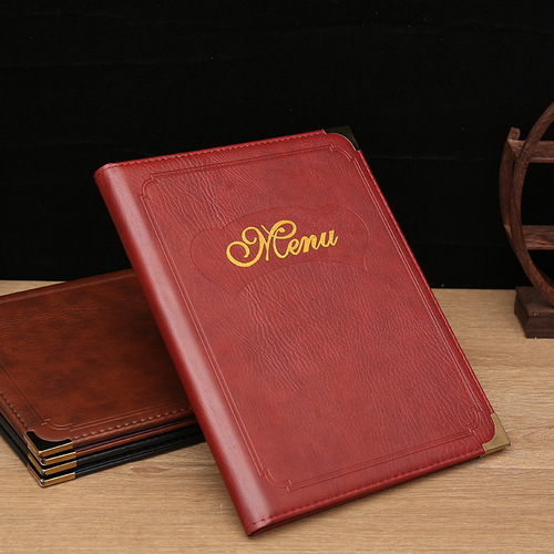 Order up menu PVC binder menu restaurant price list hotel service guide restaurant price list order menu clip