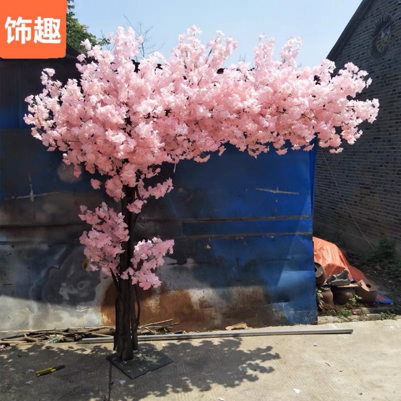 Árbol decorativo de flores (cerezo o durazno) - Árbol de primavera y árbol de deseos, ideal para decoración de hoteles, estudios de transmisión en vivo, salas, centros comerciales y salones de belleza
