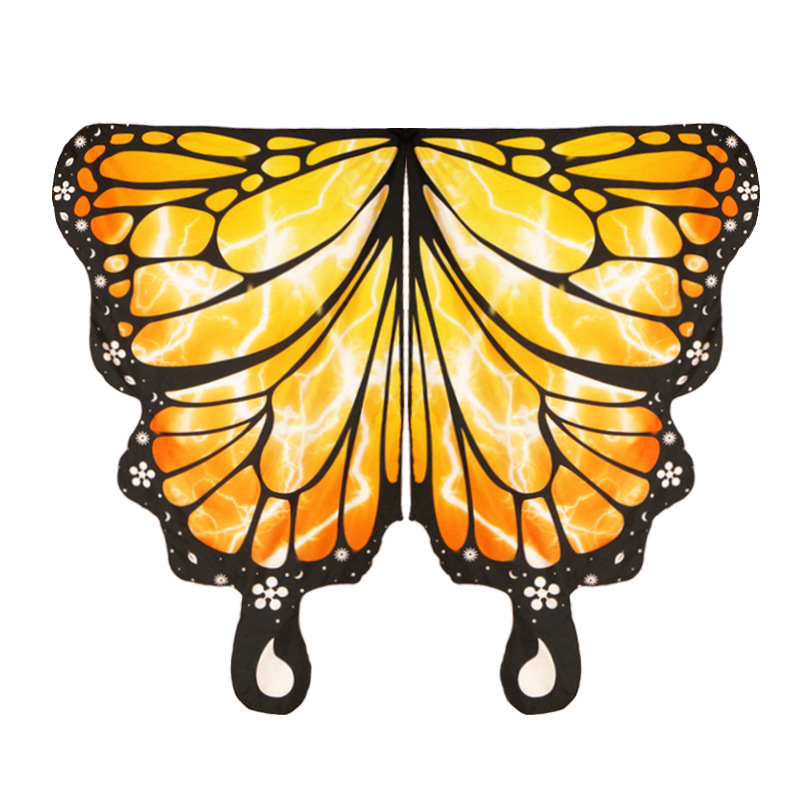 Halloween nuevo capas de mariposa de doble capa capa de doble cara capas de rayas de piel impresión digital capas de color exterior