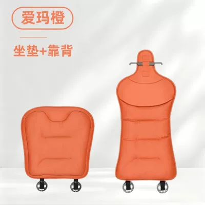 Seat cushion, seat cover, Rear Integrated Seats, Ventilated Four-Season - 2016-perforated-front-seat-backrest-emma-orange-1-set