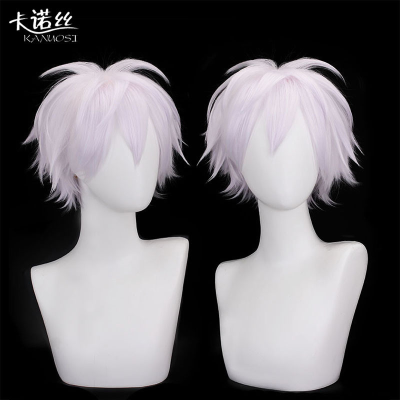 Kano Spell Back to War Five Enlightenment Dissemination Version Turned Short Hair Lilac cos Anime Wig Cartoon