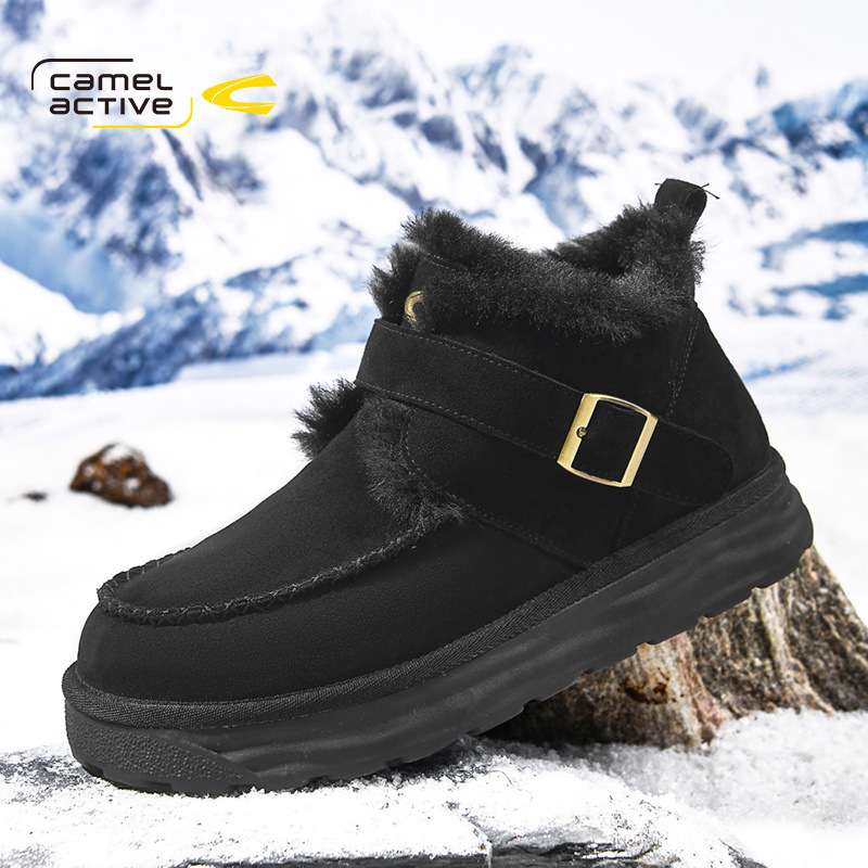德国骆驼动感男鞋冬季加绒加厚御寒保暖男士棉鞋防滑欧美雪地靴男