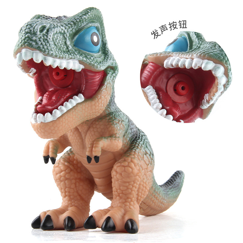 Jurásico animal sonará simulación Tyrannosaurus pterosaurus pellizco llamado dinosaurio de goma suave modelo de decoración animal