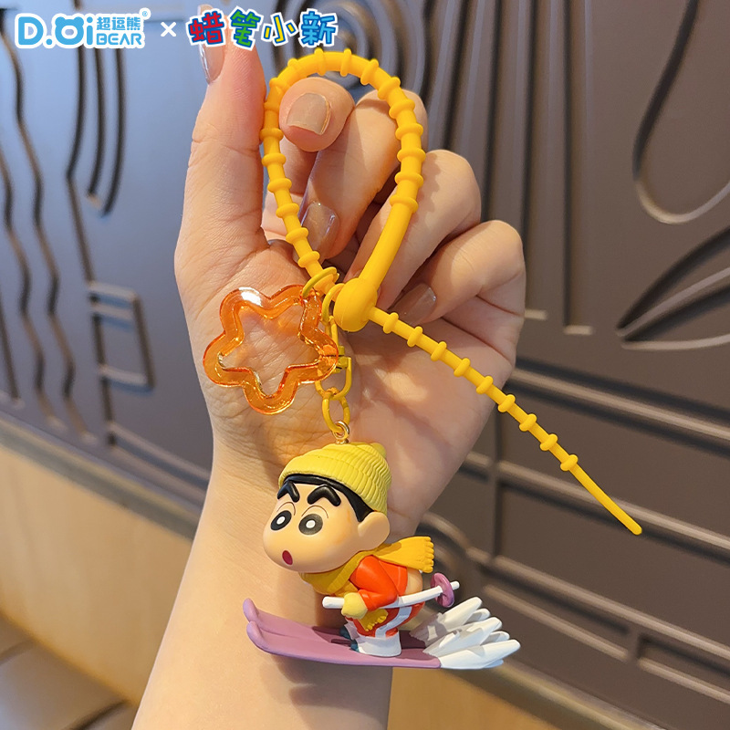 本物のクレヨンしんちゃん雪のロマンスシリーズブラインドボックス装飾品しんちゃん周辺アニメトレンドデスクトップ装飾品フィギュア|undefined