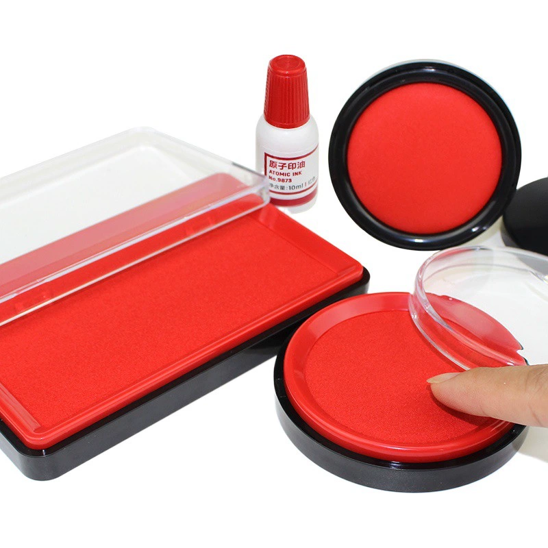 Гастроном печать настольная печатная подушка большая быстросохнущая финансовая печать штемпельная коробка печать Маслом Печатная Подушка добавка жидкая печать Грязевое масло оптом