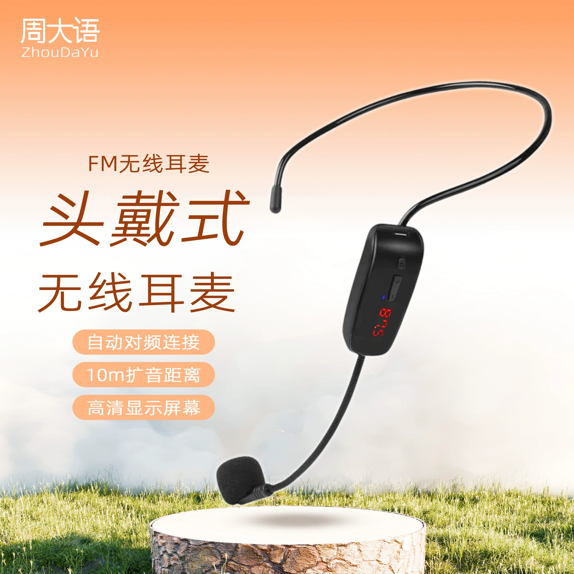 FM-гарнитура Беспроводная гарнитура FM-ушной подвесной микрофон для учителей с беспроводным микрофоном Сценический микрофон для ушных меток