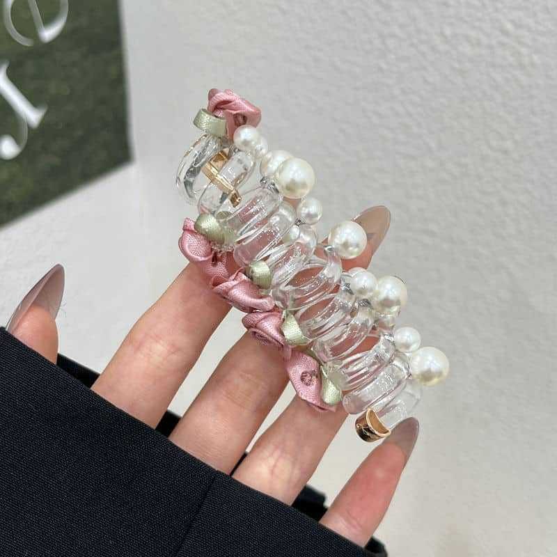 Cabeza coreana simple y de alta calidad linda línea telefónica de punto de onda de verano temperamento fresco cuerda de cabello diaria duradera